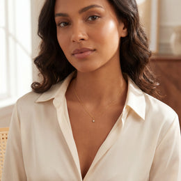 Cubic Zirconia Star Necklace in 18ct Gold or Sterling Silver