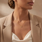 Necklace Cubic Zirconia Star Necklace HBD