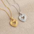 Necklace Cut Out Heart Necklace HBD Cut Out Heart Necklace