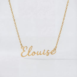 Elouise Name Necklace | 18ct Gold, Silver & Vermeil | Ready to Ship