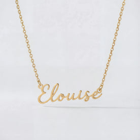 Elouise Name Necklace | 18ct Gold, Silver & Vermeil | Ready to Ship
