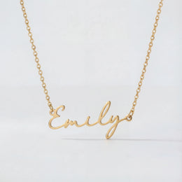 Emily Name Necklace | 18ct Gold, Silver & Vermeil | Ready to Ship