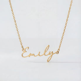 Emily Name Necklace | 18ct Gold, Silver & Vermeil | Ready to Ship