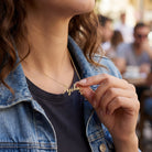 Necklace Graduation Name Necklace with Cap Charm HBD