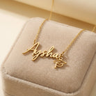 Necklace Graduation Name Necklace with Cap Charm HBD