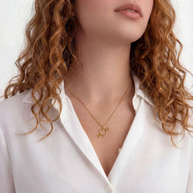 Heart Arrow Necklace - Delicate Love Necklace in Gold or Silver
