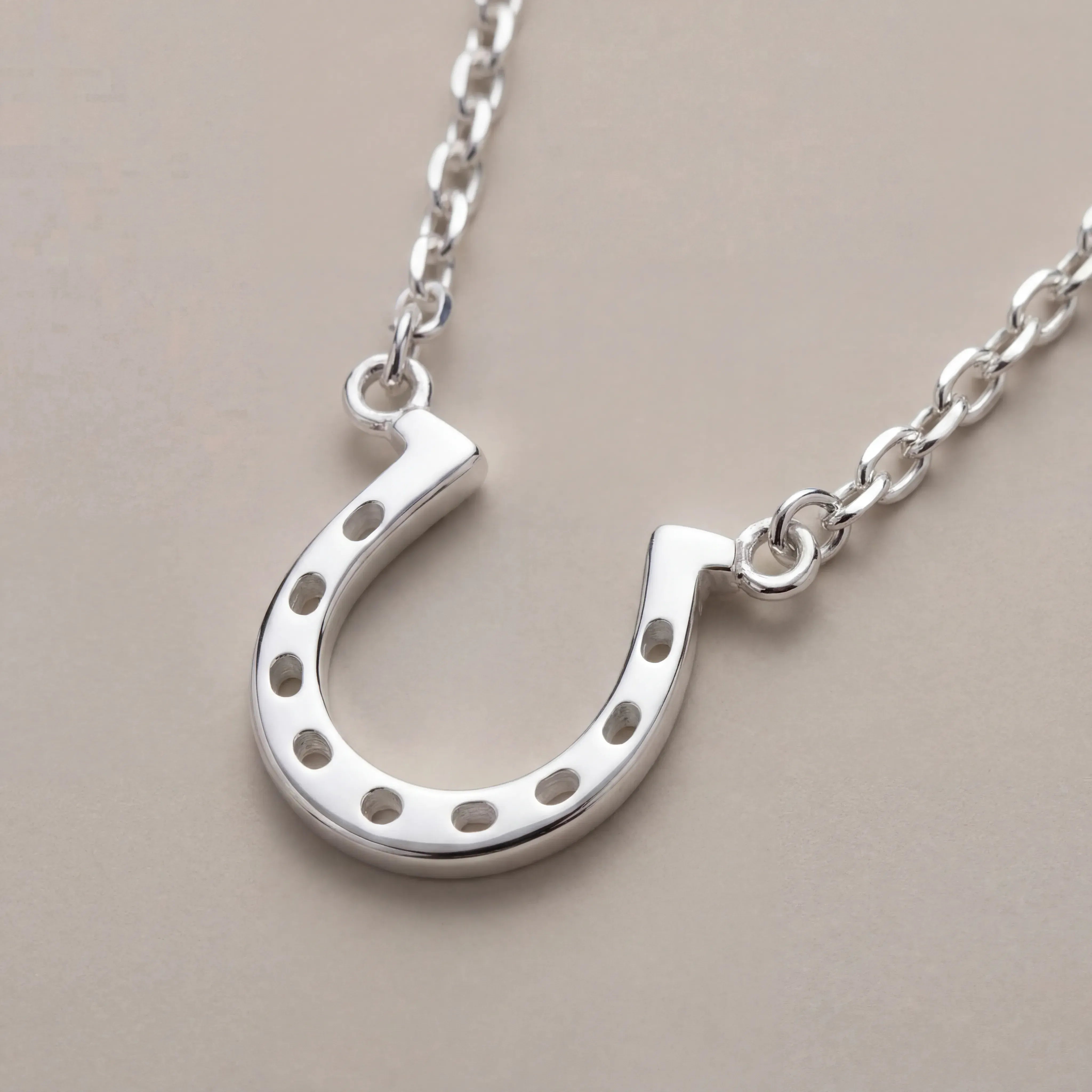 Necklace Horseshoe Pendant Necklace HBD