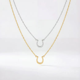 Horseshoe Necklace in Gold, Silver & Vermeil | HBD