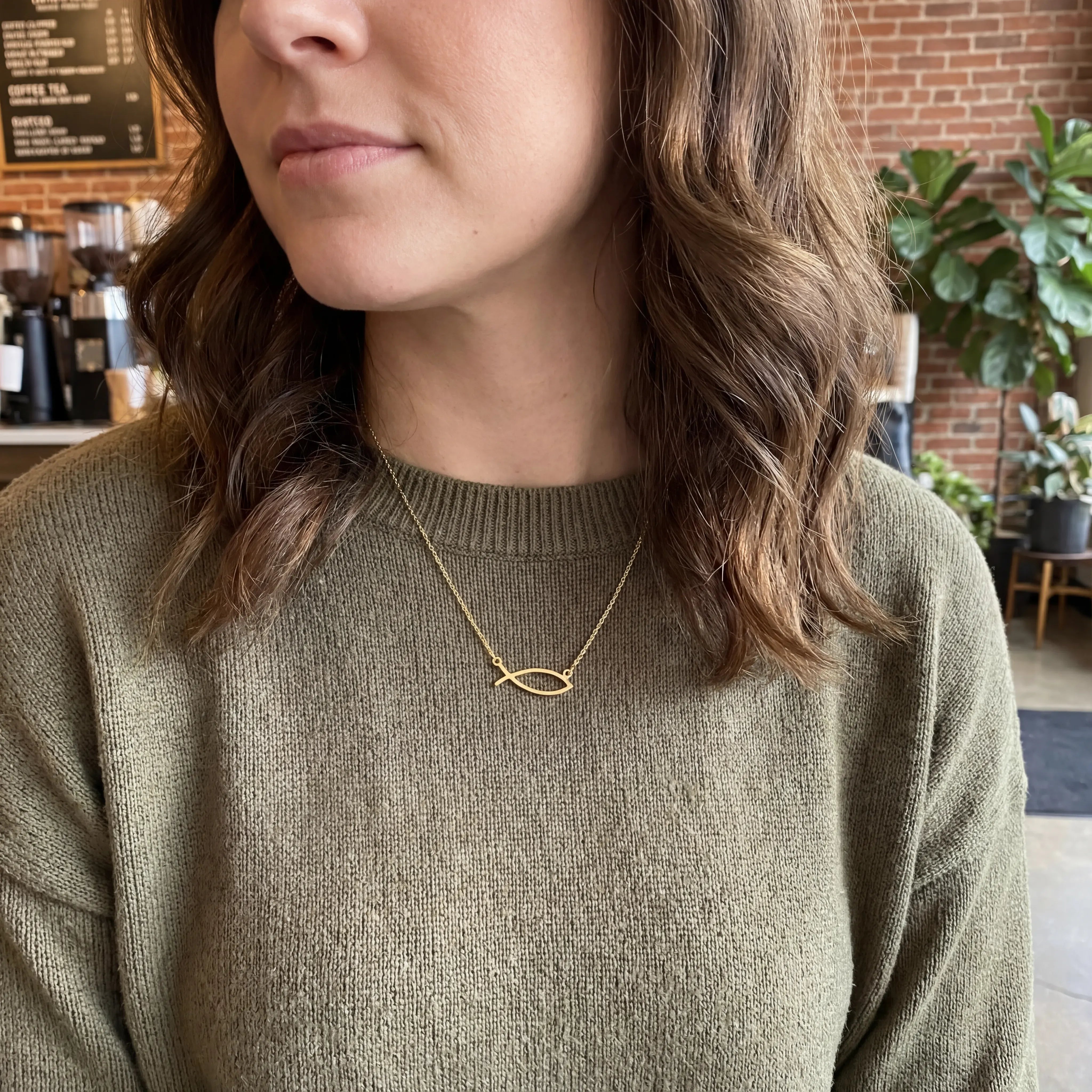 Necklace Ichthys Fish Necklace HBD