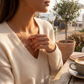 Infinity Necklace for Women in Gold, Silver & Vermeil