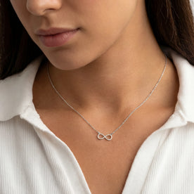 Infinity Necklace for Women in Gold, Silver & Vermeil