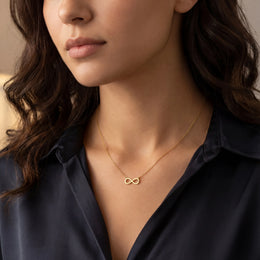 Infinity Necklace for Women in Gold, Silver & Vermeil