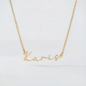 Karis Name Necklace | 18ct Gold, Silver & Vermeil | Ready to Ship