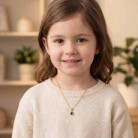Kids Birthstone Necklace - Children's Birthstone Necklace in Sterling Silver