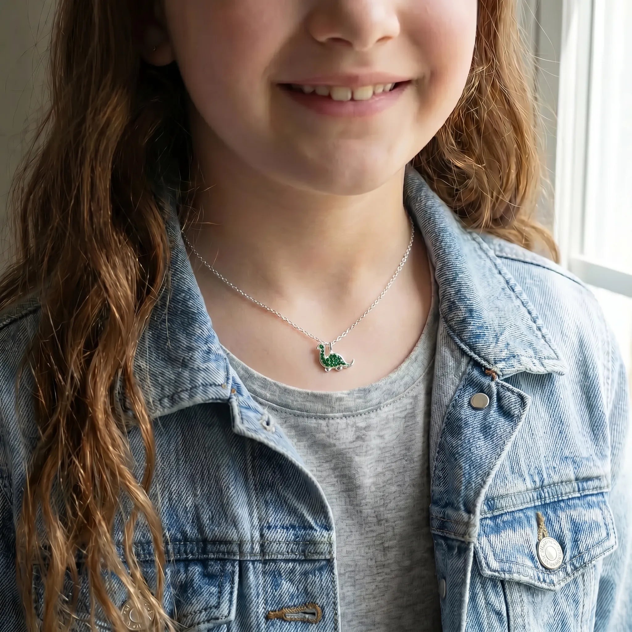 Necklace Kids Dinosaur Necklace HBD Kids Dinosaur Necklace