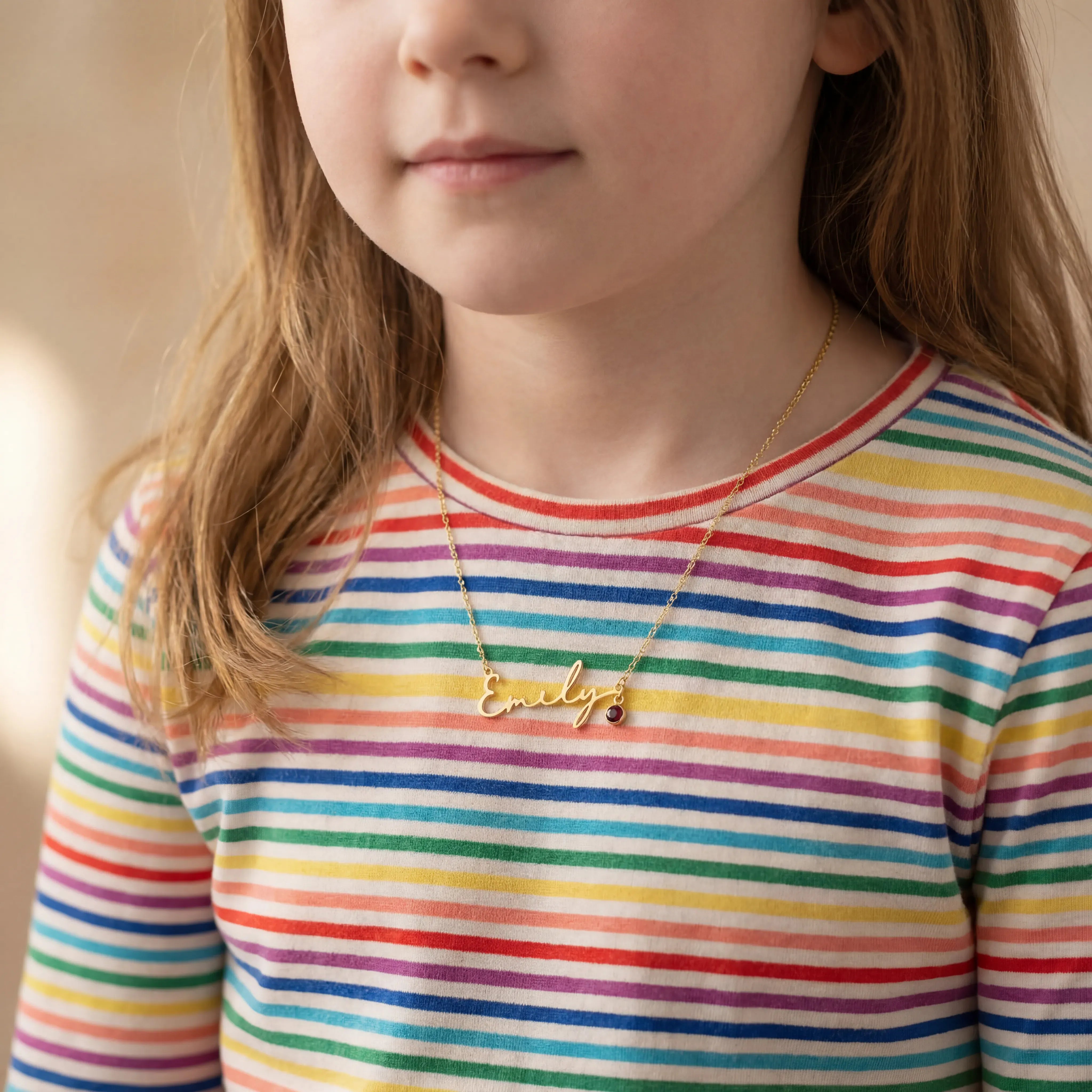 Necklace Kids Name Necklace HBD