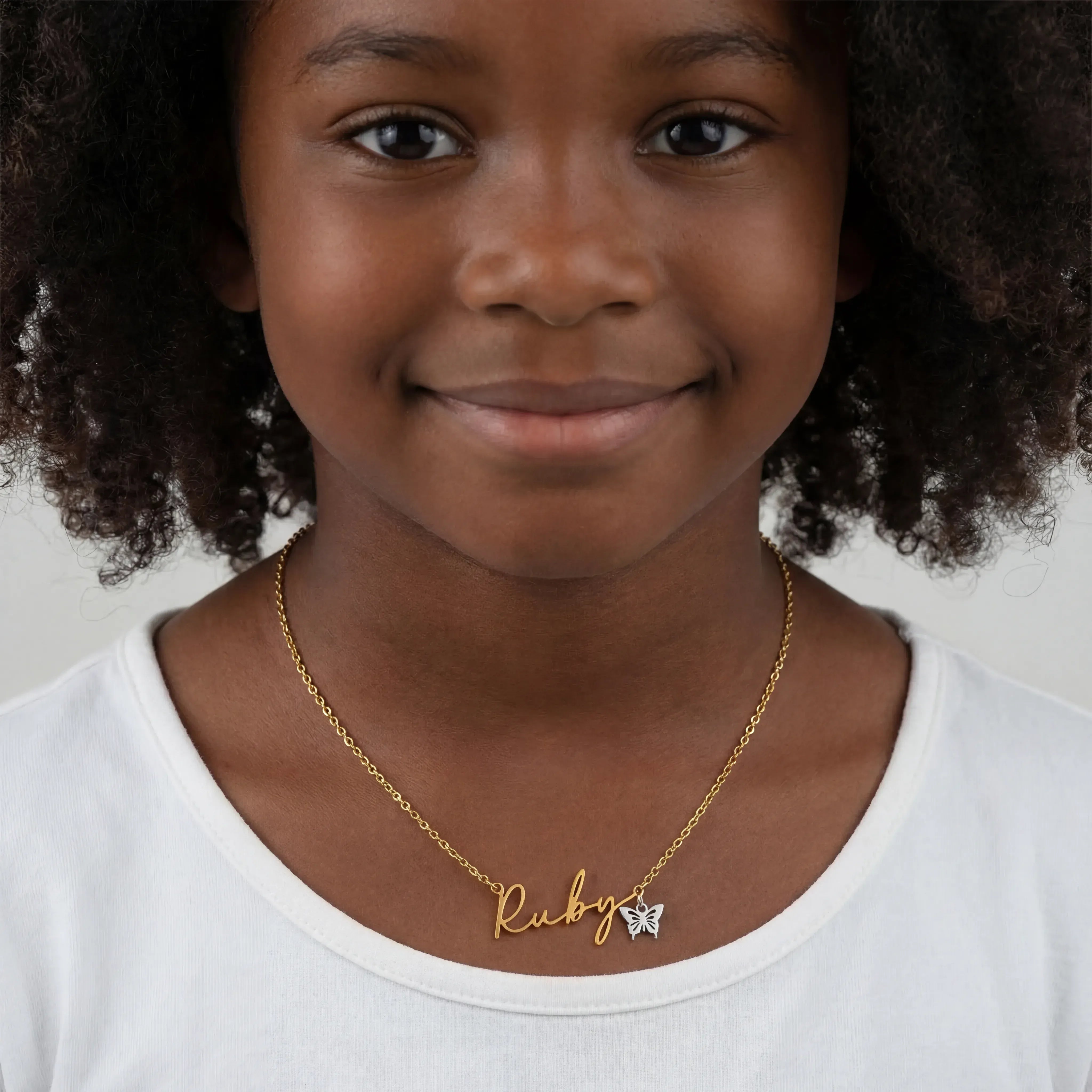 Necklace Kids Name Necklace HBD