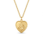 Necklace Large St Christopher Heart Necklace HBD Large St Christopher Heart Necklace