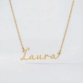 Laura Name Necklace | 18ct Gold, Silver & Vermeil | Ready to Ship