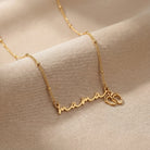 Necklace Mama Necklace with Baby Feet Charm HBD