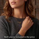 Necklace Mrs Necklace & Mrs Bracelet Pair HBD 18ct Matching Necklace & Bracelet Set - Mix & Match