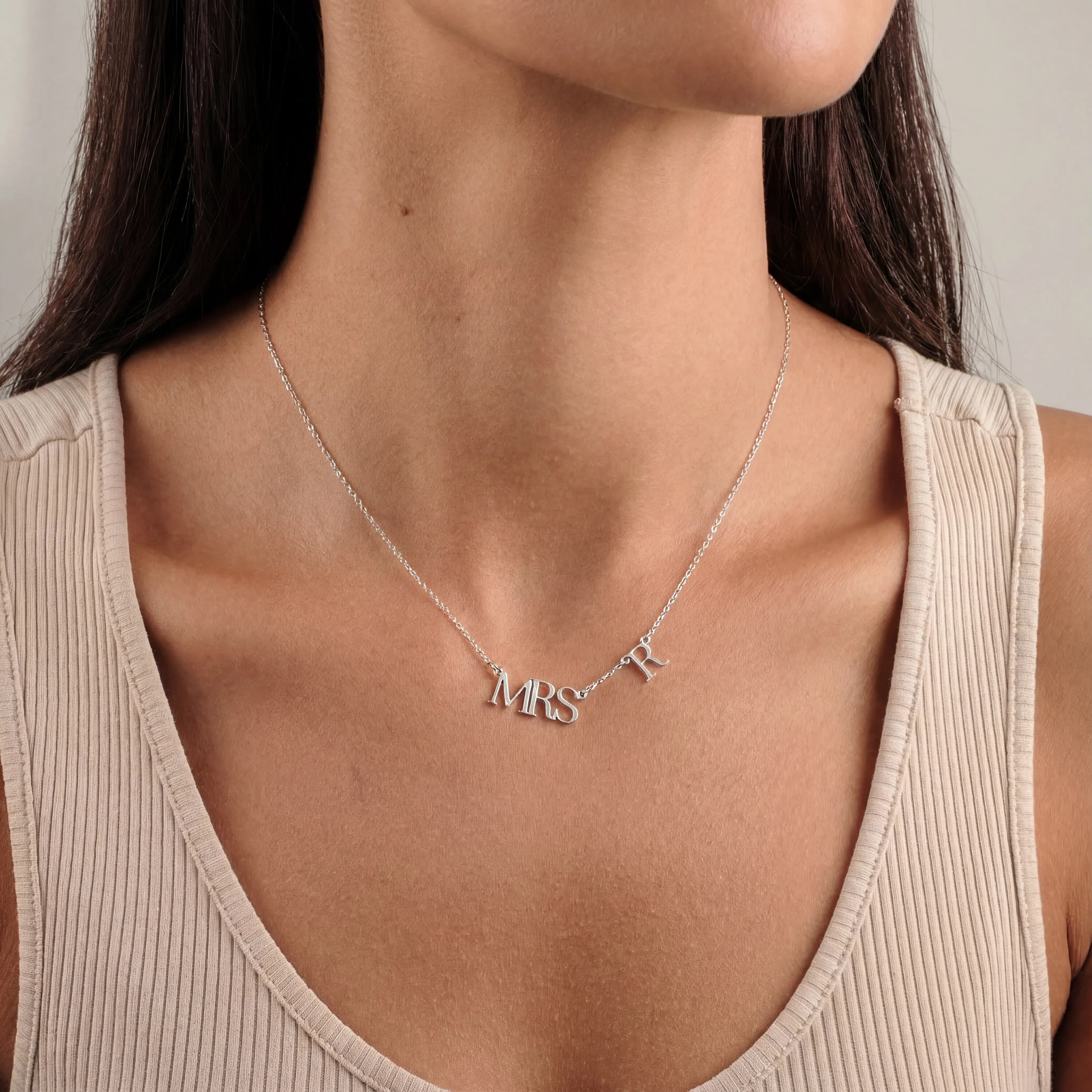 Necklace Mrs Personalised Necklace HBD
