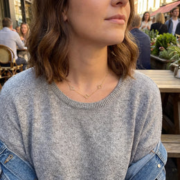 Multi Clover in Vermeil, Gold or Silver – Delicate Four Leaf Clover Necklace by Gigi & Maple
