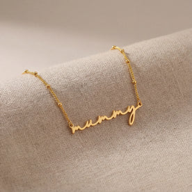 18ct "Mummy" Necklace - Unique Design, High-Quality Materials