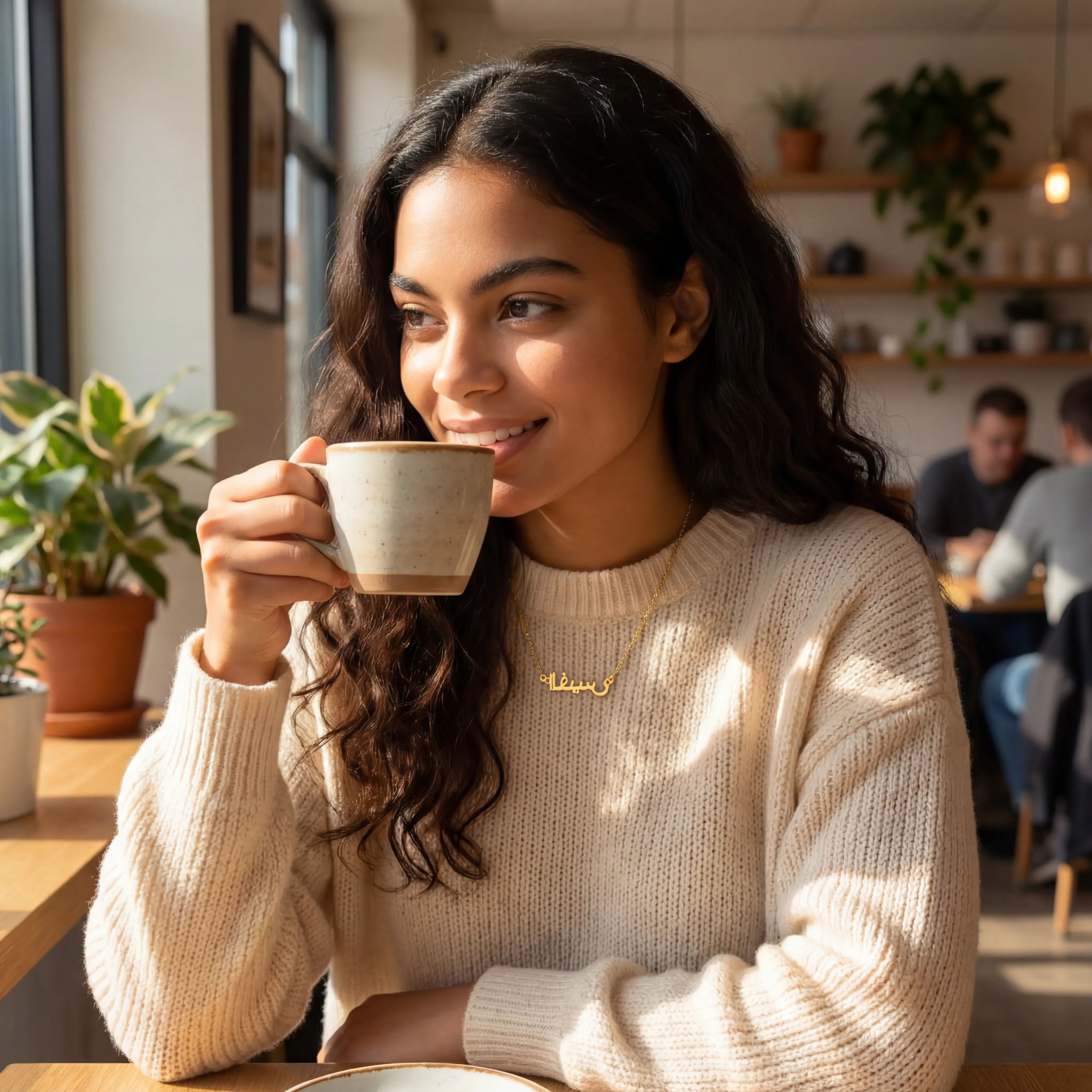 Necklace Personalised Arabic Name Necklace HBD