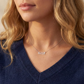 Personalised Date of Birth Necklace in Gold or Silver – Custom Date Necklace Gift
