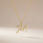 Necklace Personalised Double Letter Initial Necklace HBD