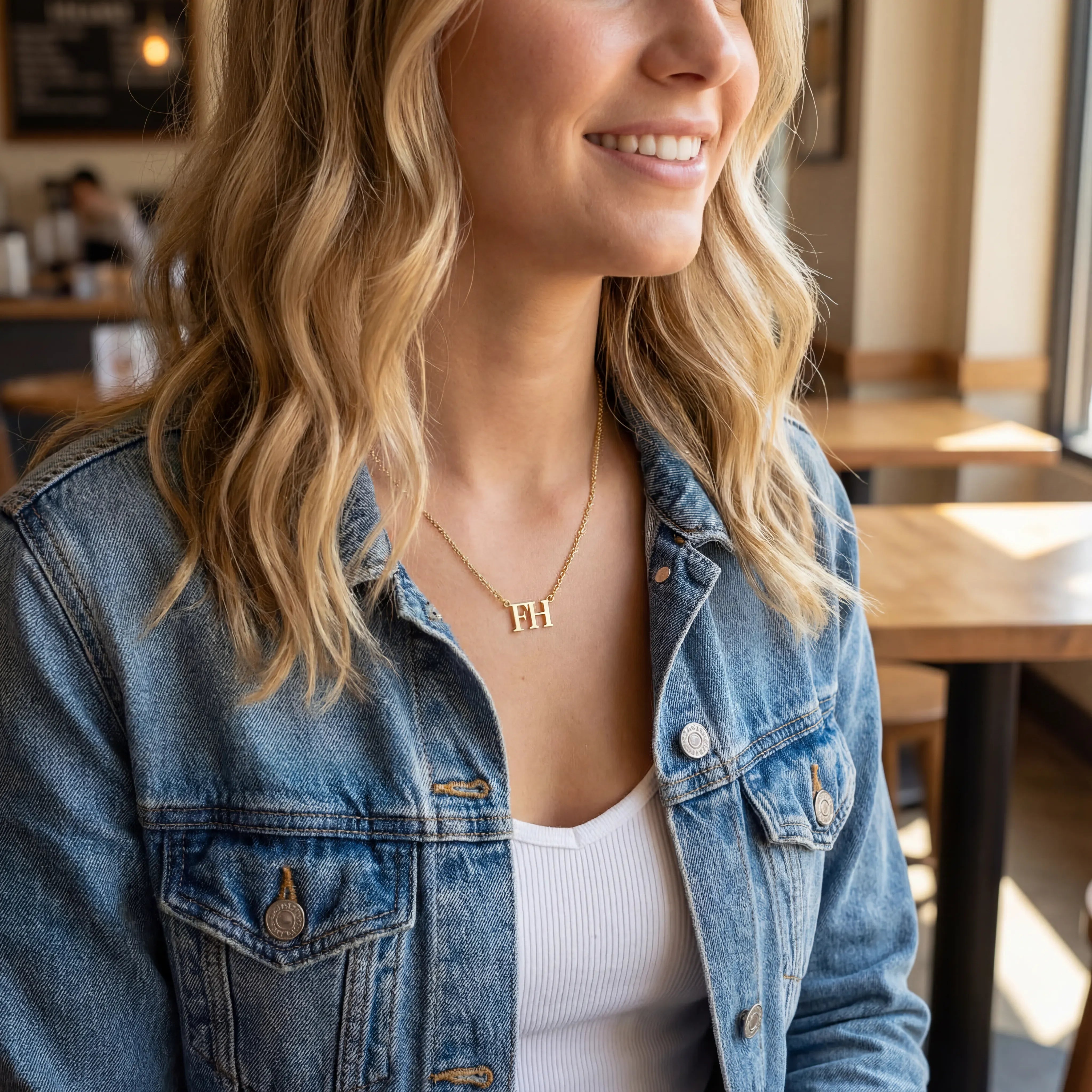 Necklace Personalised Initials Necklace HBD