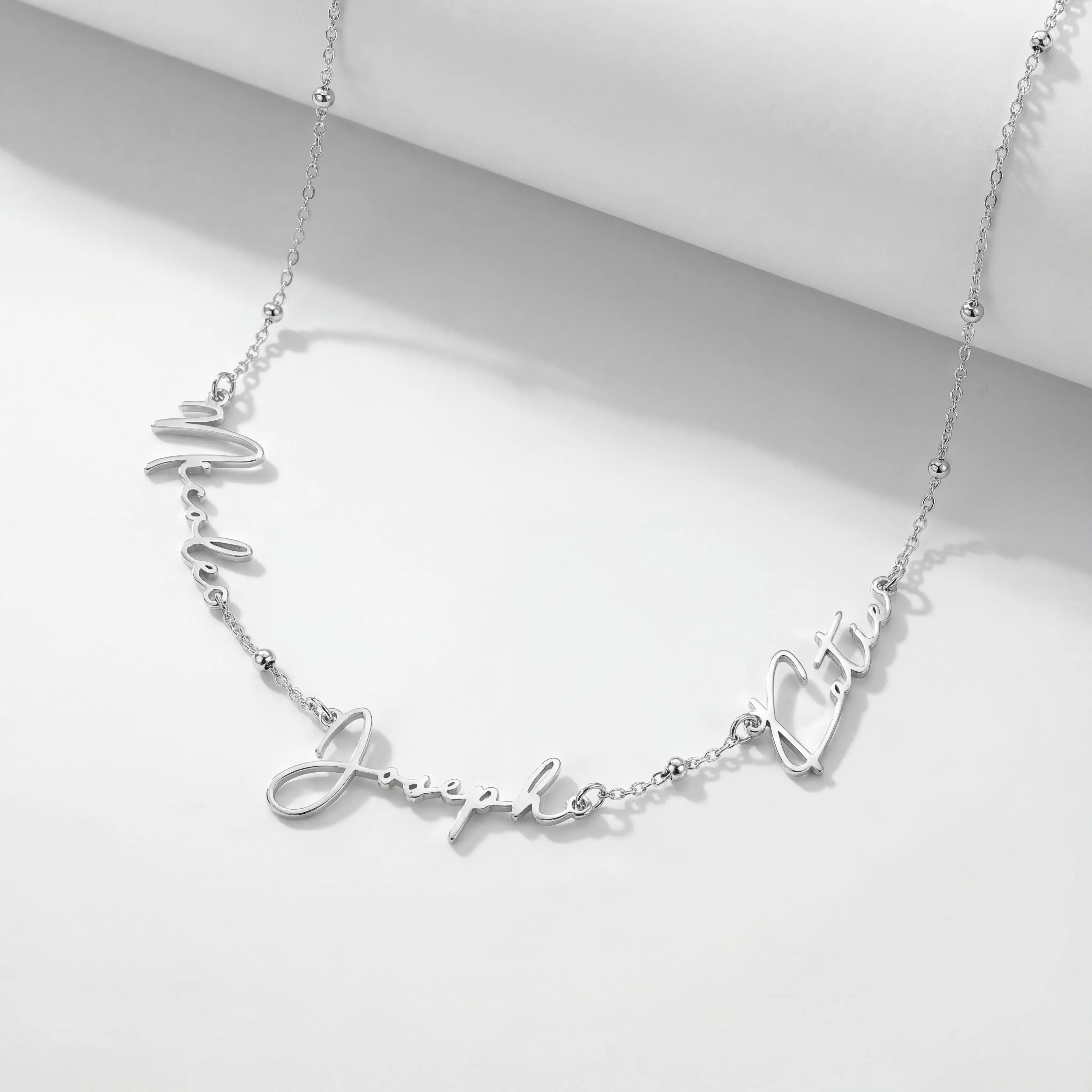 Necklace Personalised Triple Name Necklace HBD