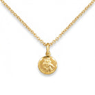Necklace St Christopher Medallion Necklace HBD St Christopher Medallion Necklace