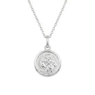 Necklace St Christopher Medallion Necklace HBD St Christopher Medallion Necklace