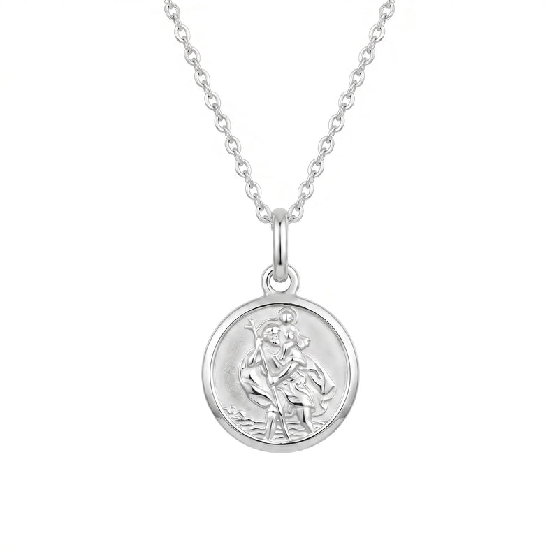 St Christopher Medallion Necklace