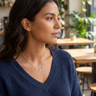 Necklace Triple Initial Necklace HBD