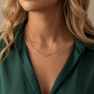 Necklace Triple Name Necklace with Two Stars HBD