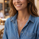 Necklace Vertical Name Necklace HBD