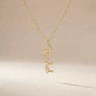 Necklace Vertical Name Necklace HBD