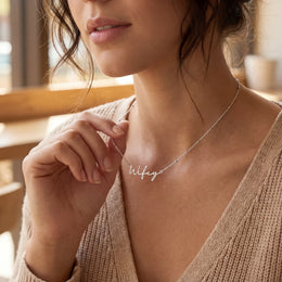 Wifey Necklace | Chain for Wife | Necklace for Her | Present in Gold & Silver