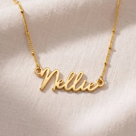 Nellie Name Necklace | 18ct Gold, Silver & Vermeil | Ready to Ship