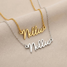 Nellie Name Necklace | 18ct Gold, Silver & Vermeil | Ready to Ship