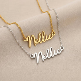 Nellie Name Necklace | 18ct Gold, Silver & Vermeil | Ready to Ship