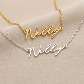 Nelly Name Necklace | 18ct Gold, Silver & Vermeil | Ready to Ship