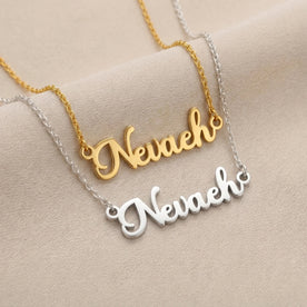 Nevaeh Name Necklace | 18ct Gold, Silver & Vermeil | Ready to Ship