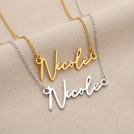 Nicole Name Necklace | 18ct Gold, Silver & Vermeil | Ready to Ship