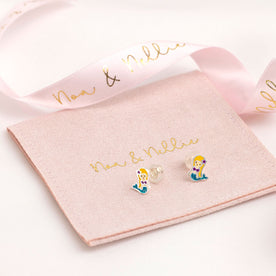 Mermaid Stud Earrings for Kids – Sterling Silver Children’s Jewellery by Noa & Nellie