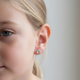 Sterling Silver Kids Rainbow Stud Earrings – Children’s Jewellery by Noa & Nellie