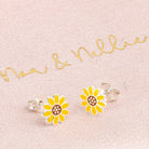 Noa & Nellie Earrings Sterling Silver Kids Sunflower Stud Earrings